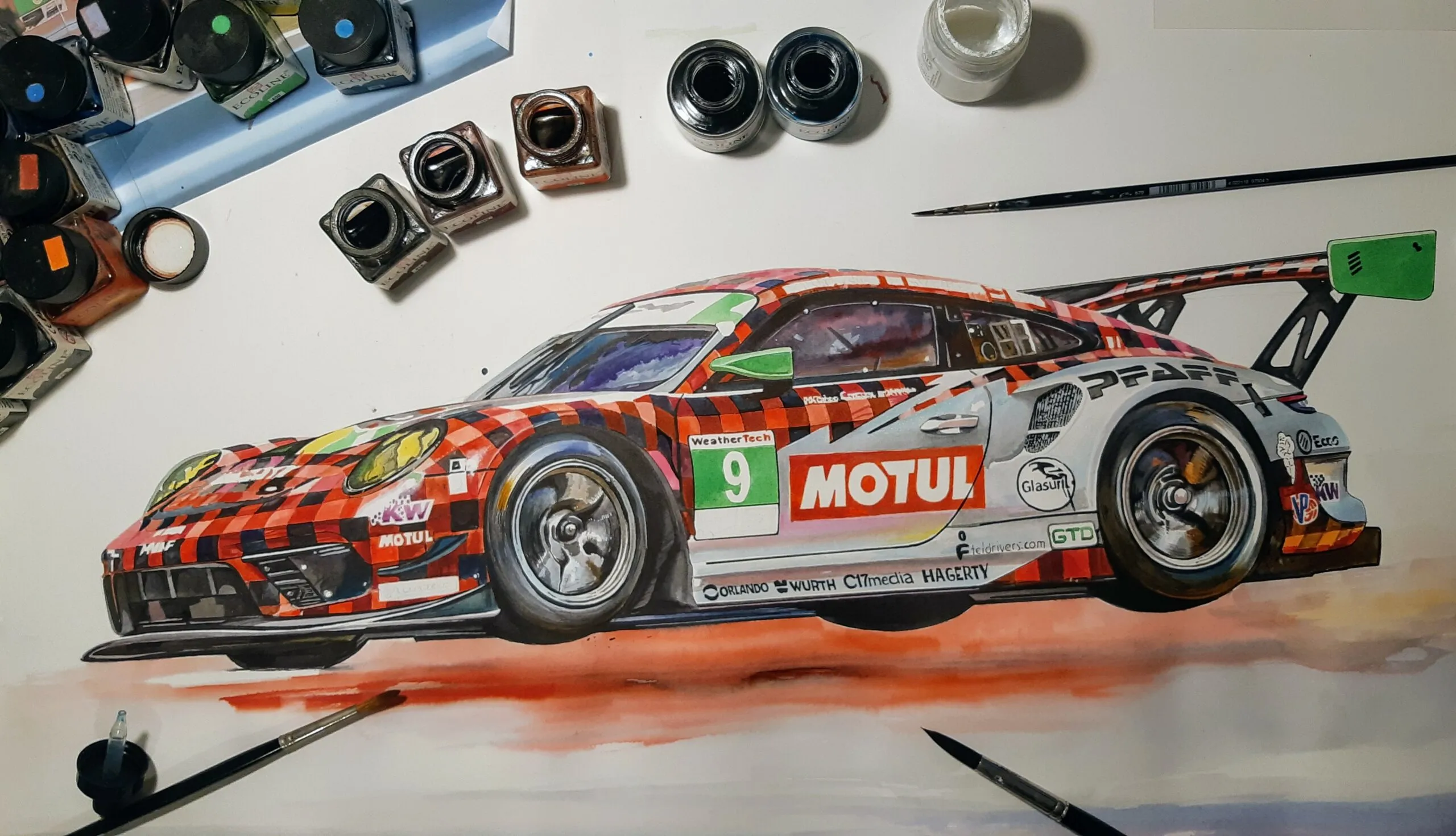 44560 pfaff porsche 911 gt3r diecast