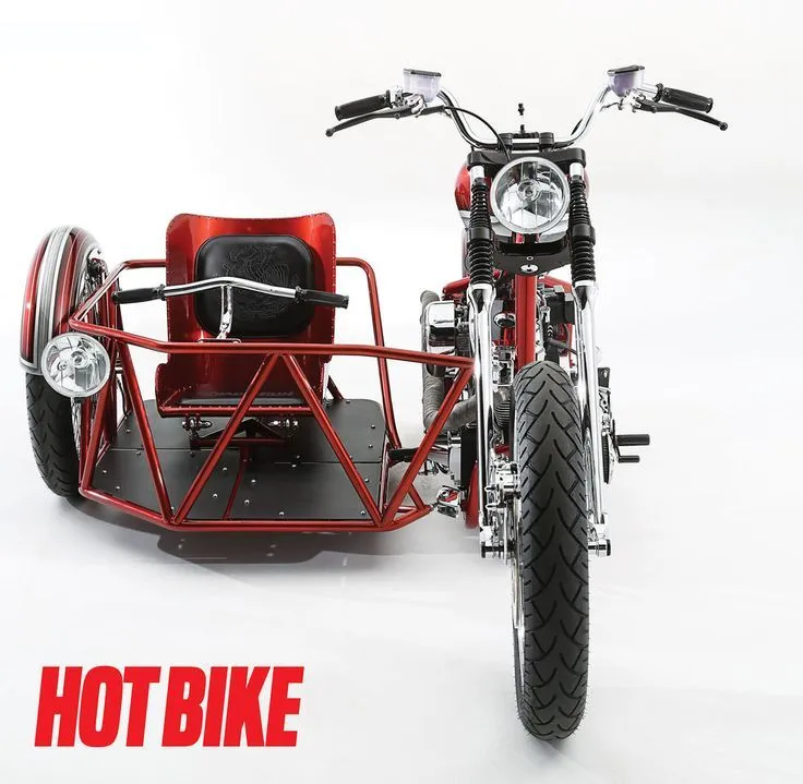 44574 diecast motorcycle sidecar detail