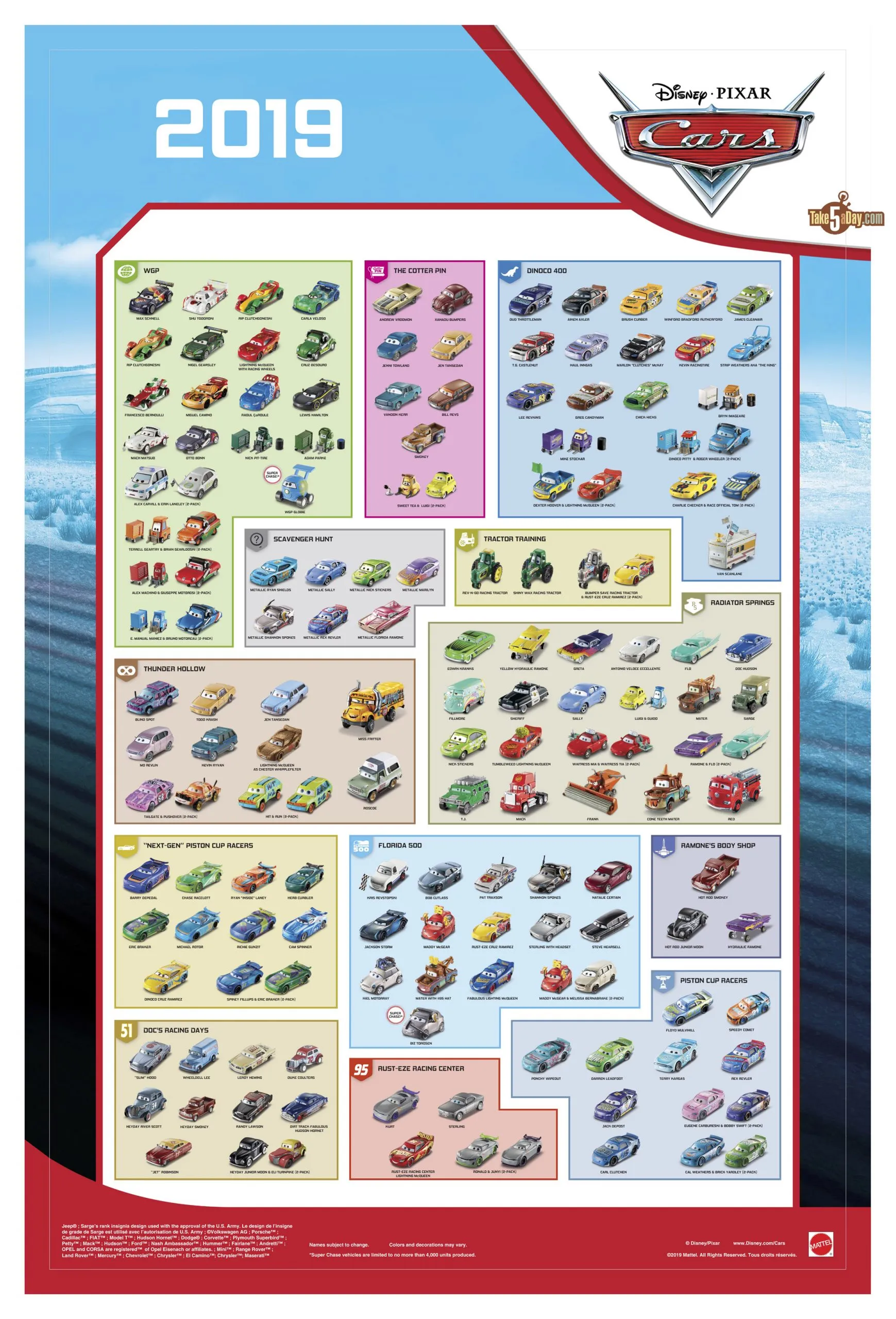 44594 cars 3 diecast collection