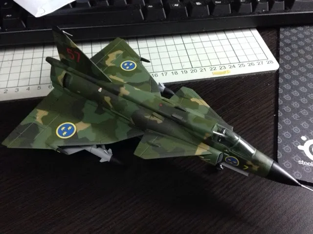 44701 saab viggen diecast model 1