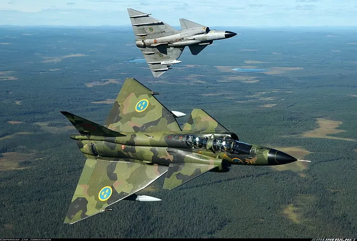 44701 saab viggen diecast model 3