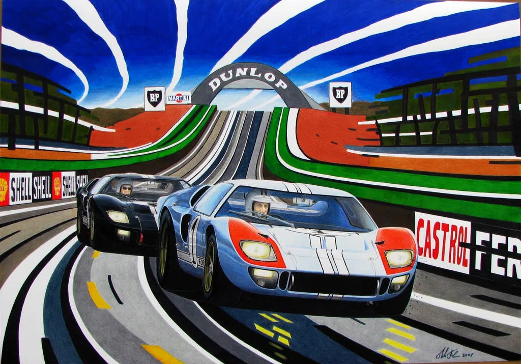 44734 ford gt40 diecast model